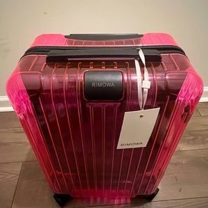 RIMOWA Essential Cabin Carry-On Suitcase Neon Fluorescent Pink - Limited Edition